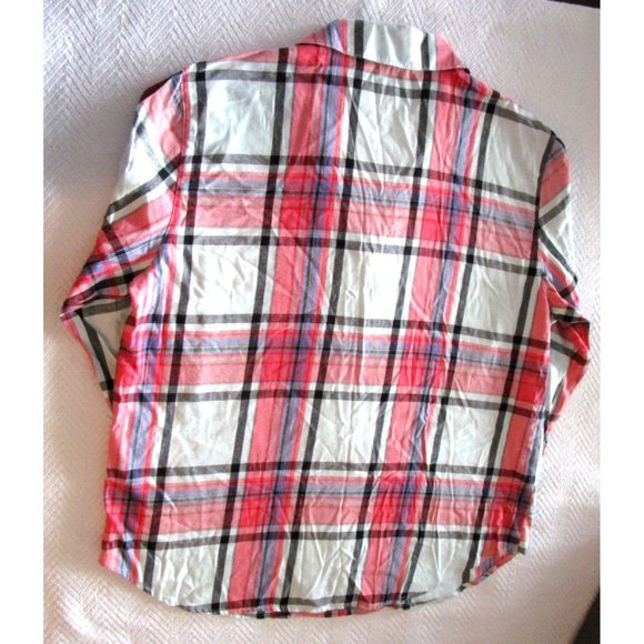 Victoria's Secret Large Pajama Top/Chemise/Shirt Plaid Soft - Multicolor NWOTag - Picture 12 of 12